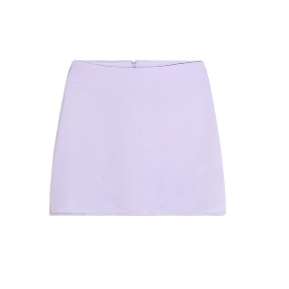 WeWoreWhat Mini Slip Skirt Satin Charmeuse Purple Minimalist High Waist XS NWT - Picture 3 of 9